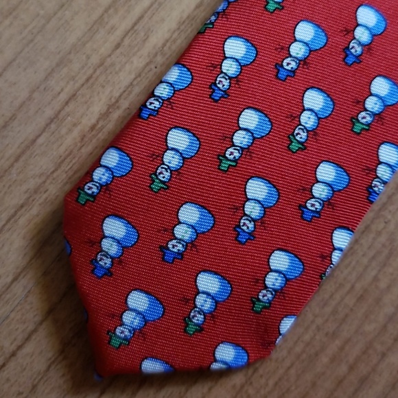 Jos A Bank snowman tie Miracle collection - Picture 5 of 7